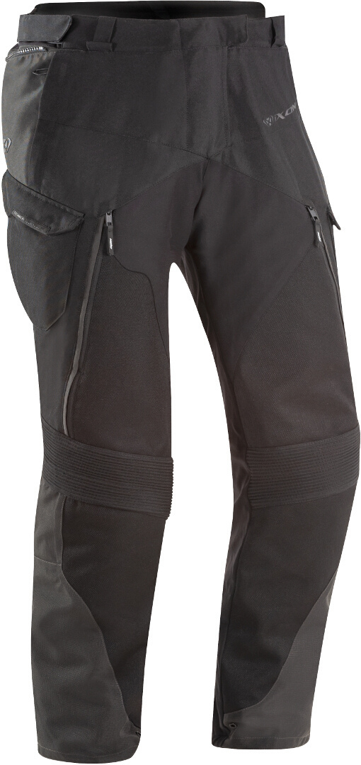 Ixon Eddas C Ladies Motorcycle Textile Pants, black-grey, Size 2XL for Women, black-grey, Size 2XL for Women