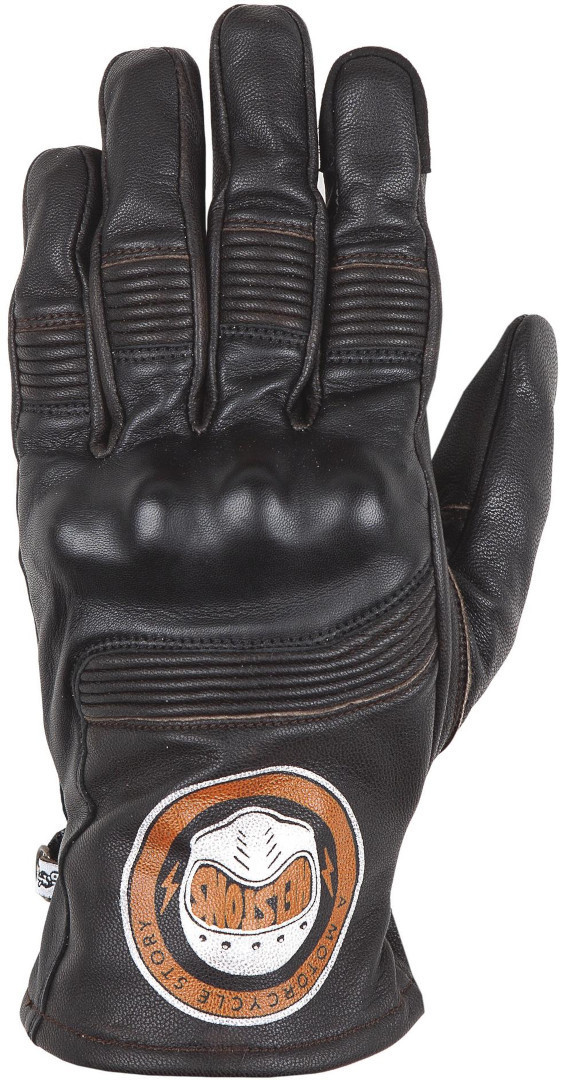 Helstons Piste Summer Motorcycle Gloves, black-brown, Size M L, black-brown, Size M L