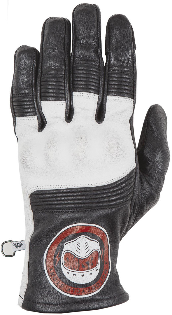 Helstons Piste Summer Motorcycle Gloves, black-white, Size M L, black-white, Size M L