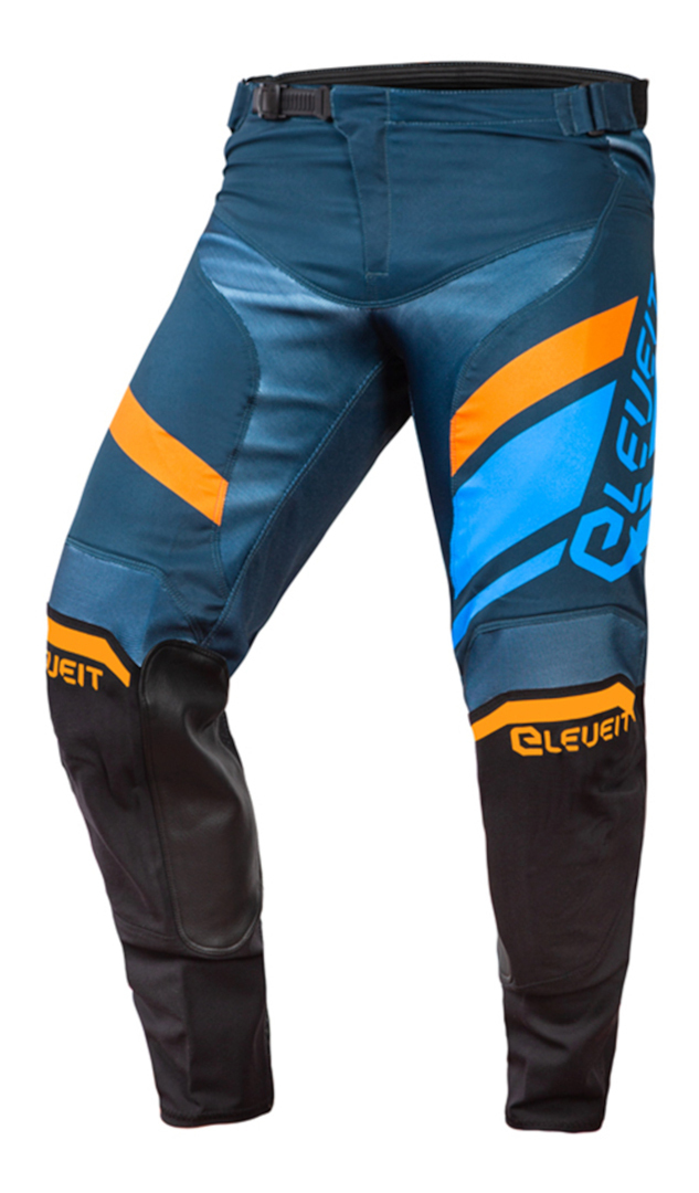 Eleveit X-Legend Motorcross broek, blauw-oranje, afmeting 38
