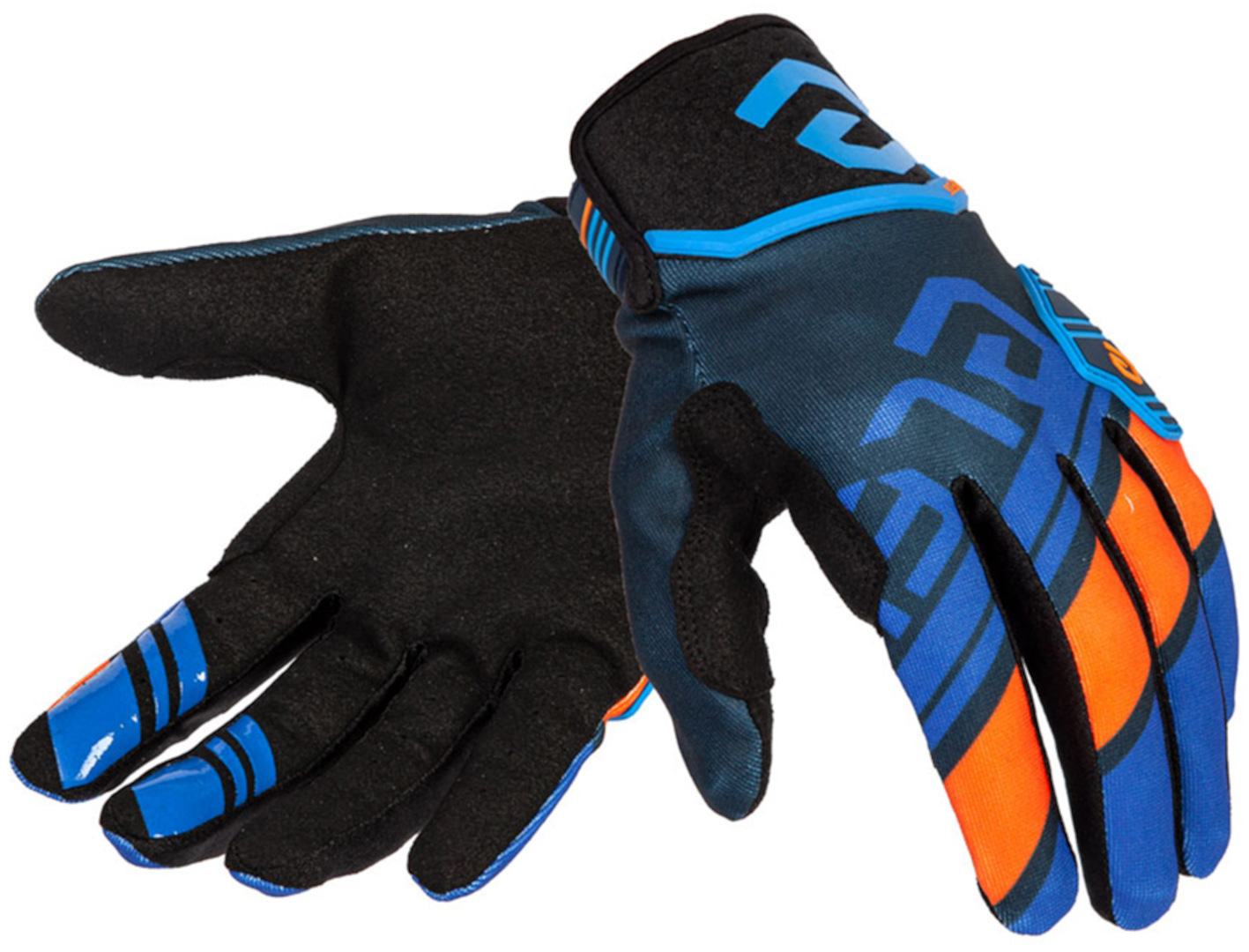 Eleveit X-Legend Motocross Gloves, blue-orange, Size 2XL, blue-orange, Size 2XL