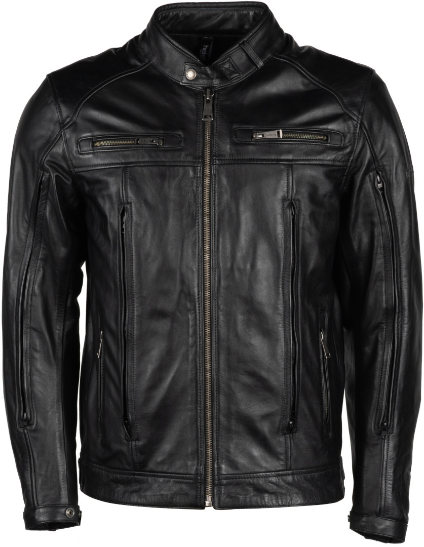 Helstons Vento Air Motorcycle Leather Jacket, black, Size S, black, Size S