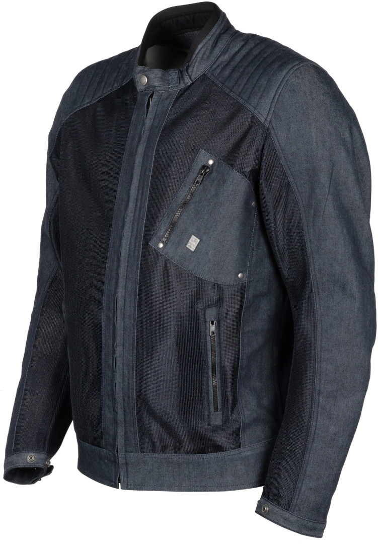Helstons Colt Air Denim Motorcycle Textile Jacket, blue, Size 3XL, blue, Size 3XL
