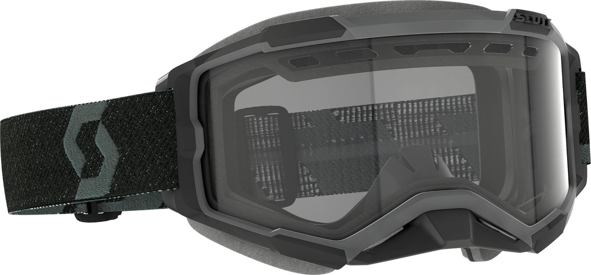 Scott Fury Black Snow Goggles, clear, clear, Size One Size