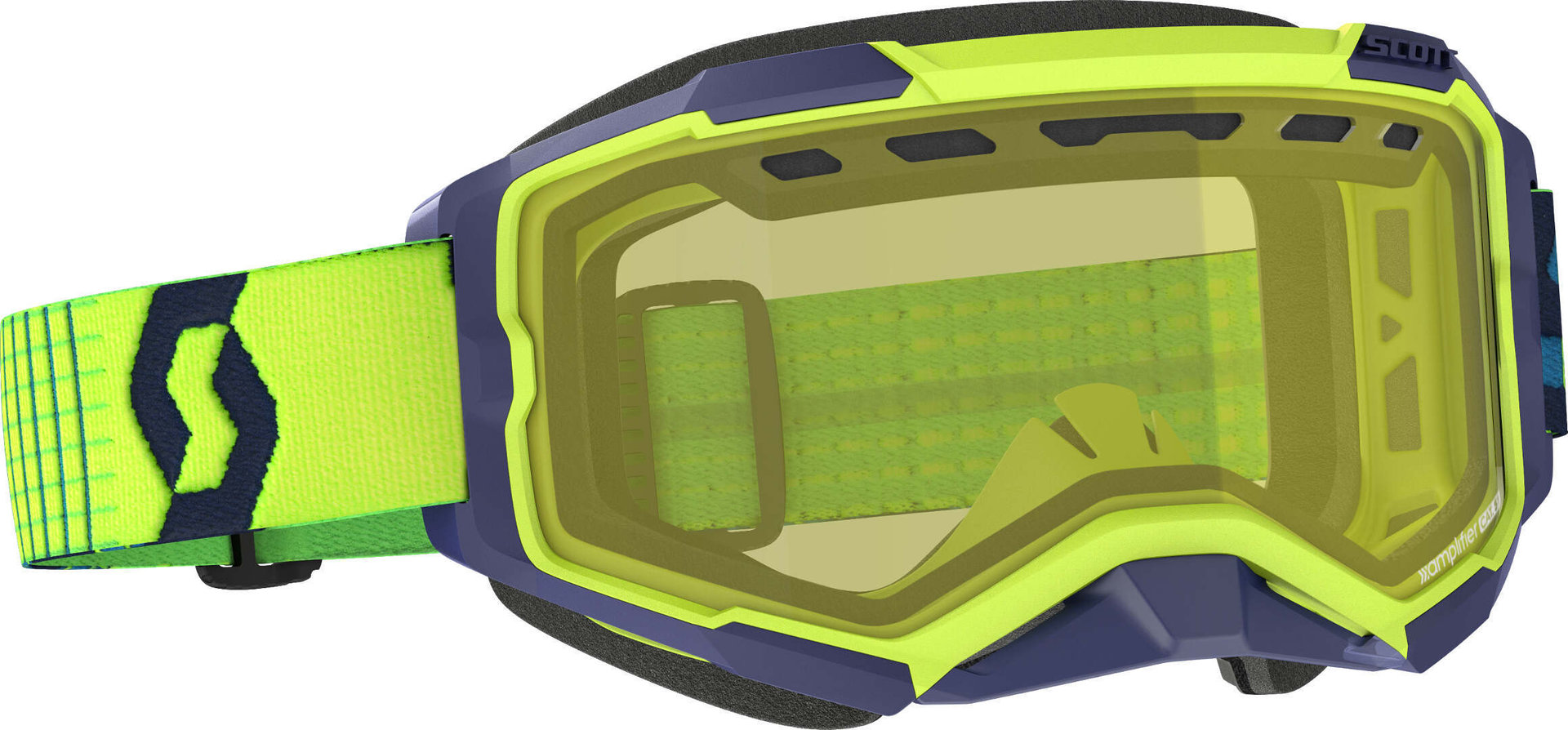 Scott Fury Yellow/Blue Snow Goggles, yellow, Size One Size