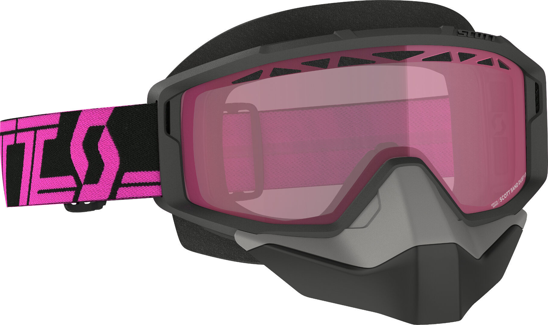 Scott Primal Black/Pink Snow Goggles, black-pink, black-pink, Size One Size