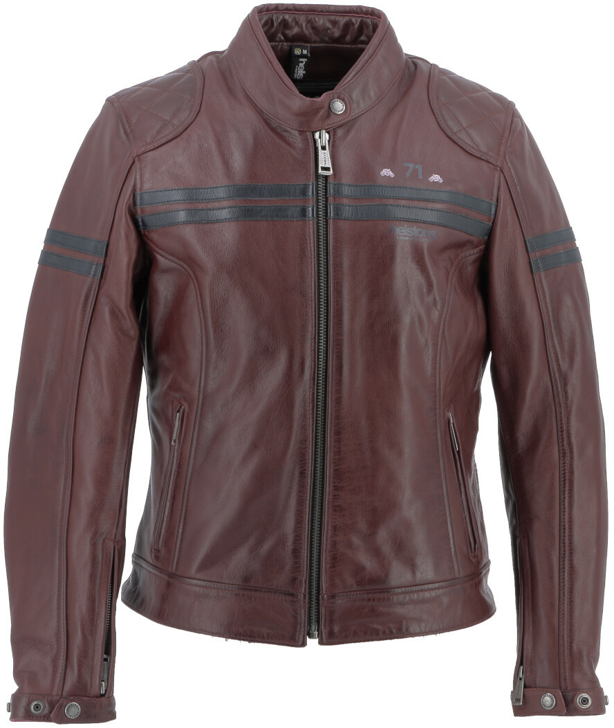 Helstons Chica Buffalo Ladies Motorcycle Leather Jacket, red, Size S for Women, red, Size S for Women
