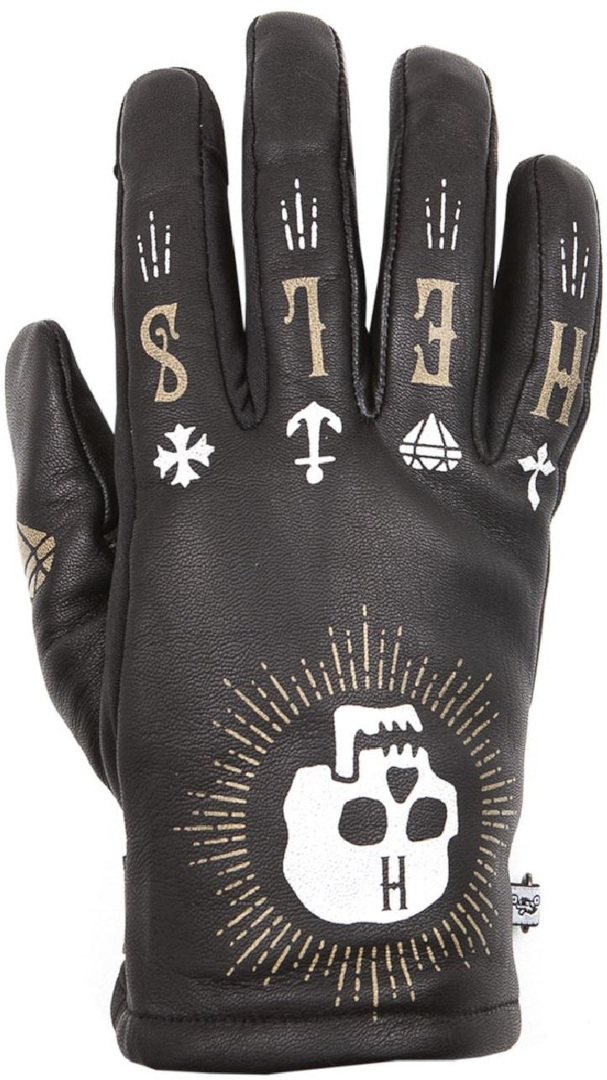 Helstons Grafic Winter Motorcycle Gloves, black, Size S, black, Size S
