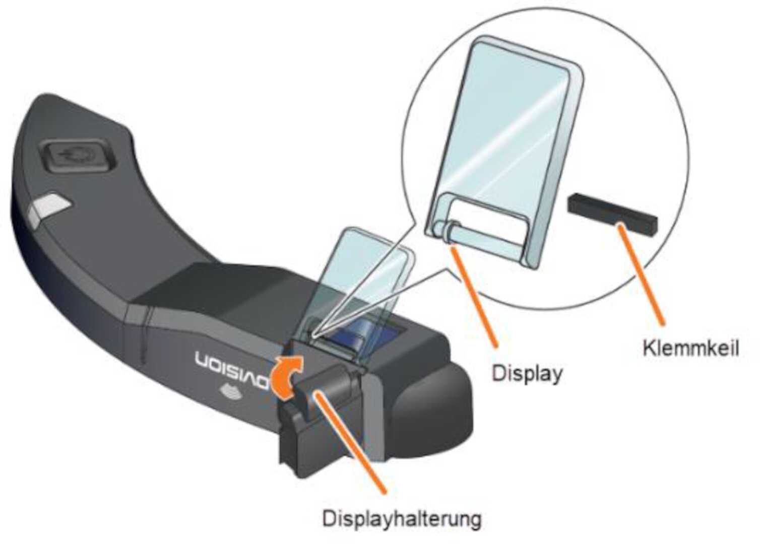 TILSBERK DVISION Head-Up Écran de remplacement, blanc
