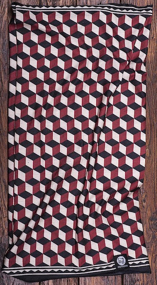 Holyfreedom Tabarro Repreve Couvre-chefs multifonctionnels, noir-rouge pour Hommes