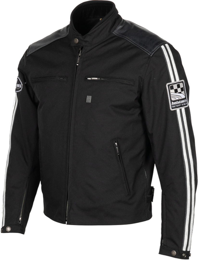 Side view of Helstons Ace Motorcycle Textile Jacket, black, Size L for Men