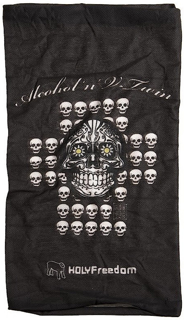 HolyFreedom Skull Drykeeper Couvre-chefs multifonctionnels, noir-blanc