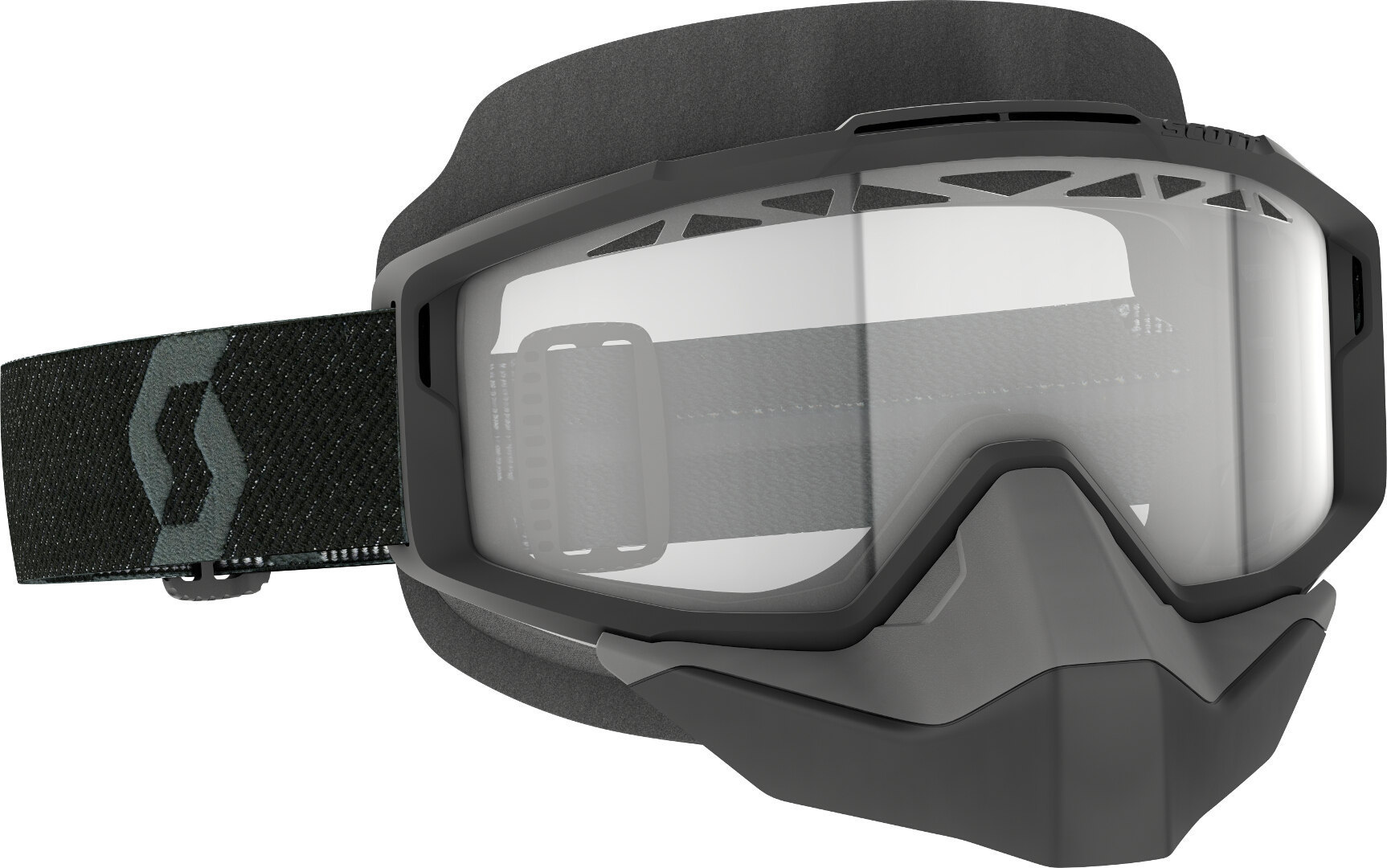 Scott Split OTG Snow Cross Goggles, black, black