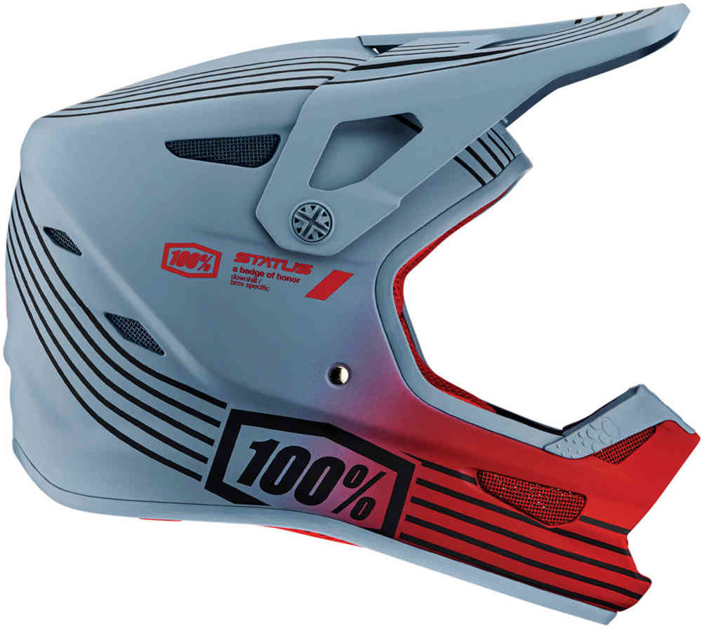 100% Status Stripes Downhill Helm