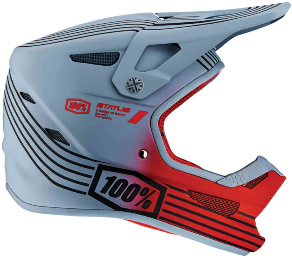 100% Status Stripes Jugend Downhill Helm