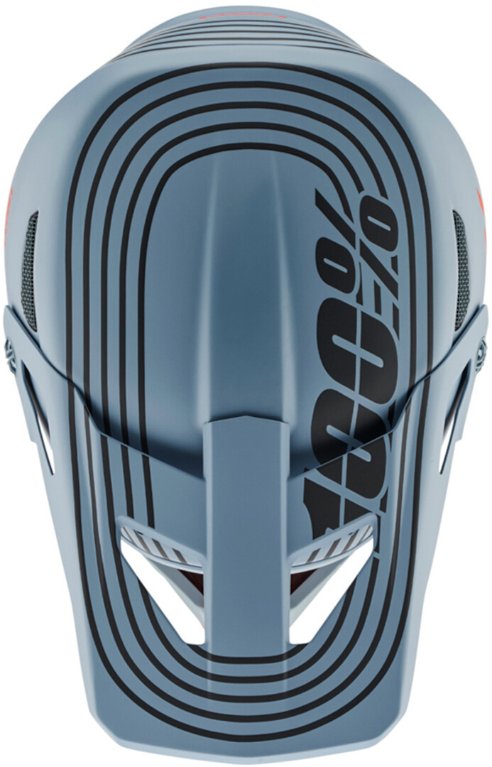 Photos - Bike Helmet 100percent 100 Status Stripes Youth Downhill Helmet, grey-silver, Size S 