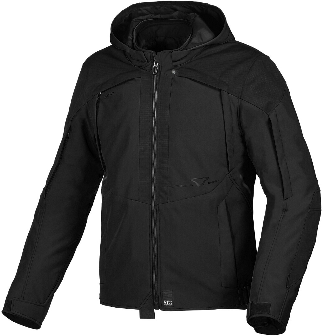 Macna Territor Waterproof Motorcycle Textile Jacket, black, Size S, black, Size S