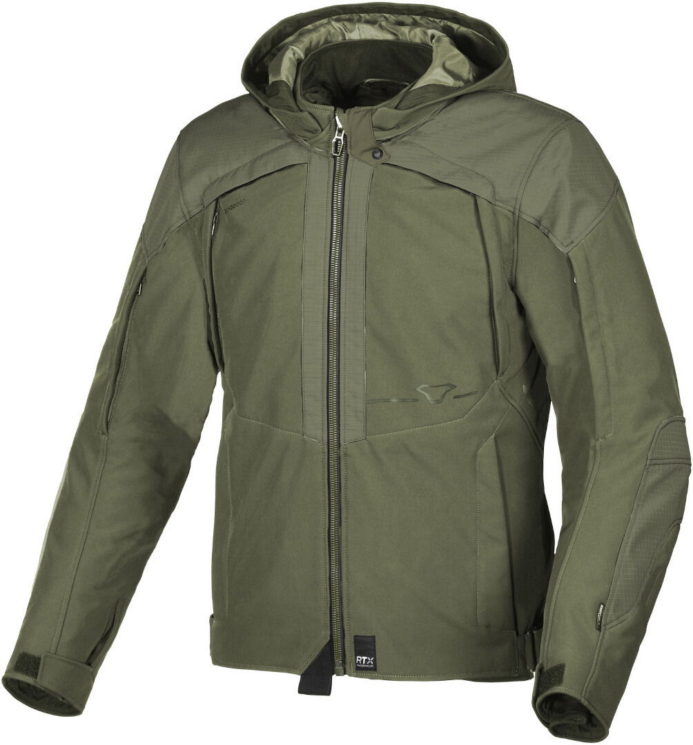 Macna Territor Waterproof Motorcycle Textile Jacket, green, Size S, green, Size S