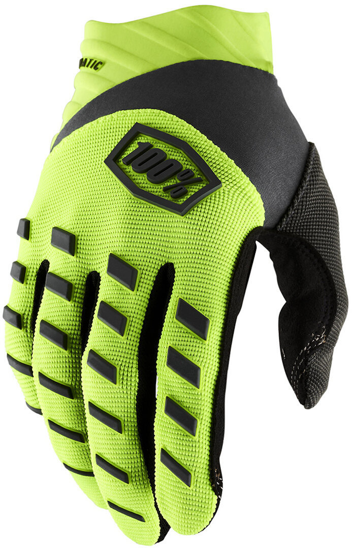 100% Airmatic Bicycle Gloves, black-yellow, Size S, black-yellow, Size S