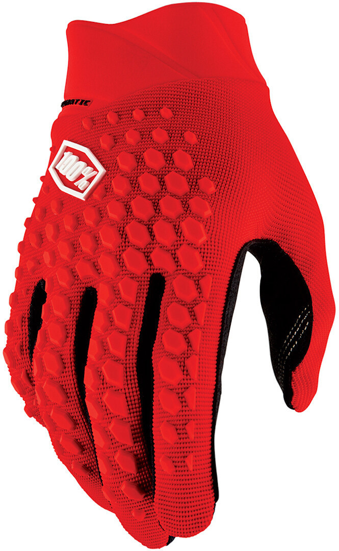 100% Geomatic Bicycle Gloves, red, Size M for Men-image-1484770914