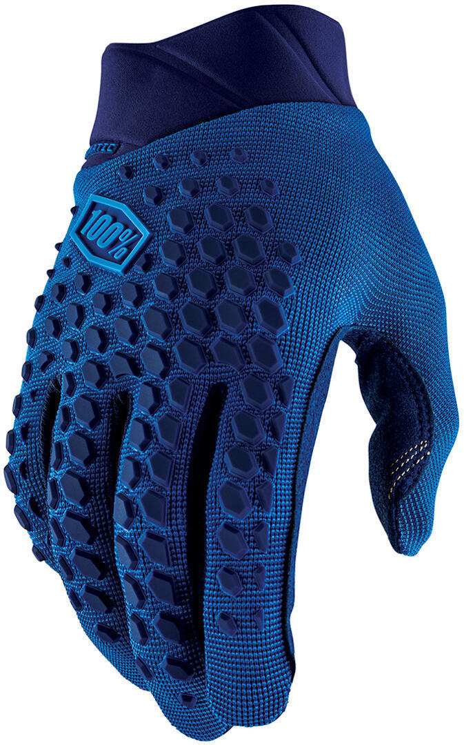 100% Geomatic Bicycle Gloves, blue, Size S, blue, Size S