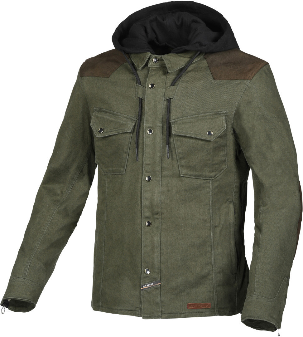 Macna Inland Motorcycle Textile Jacket, green, Size S, green, Size S
