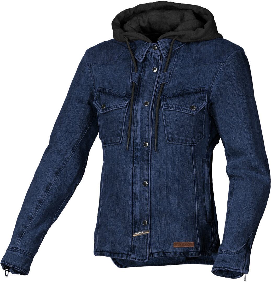 Macna Inland Ladies Motorcycle Textile Jacket, blue, Size XS for Women, blue, Size XS for Women