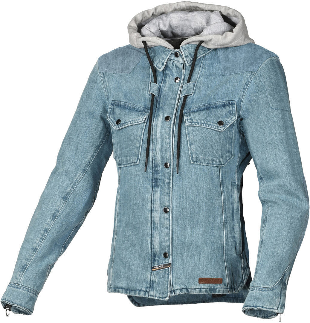 Macna Inland Ladies Motorcycle Textile Jacket, blue, Size XS for Women, blue, Size XS for Women