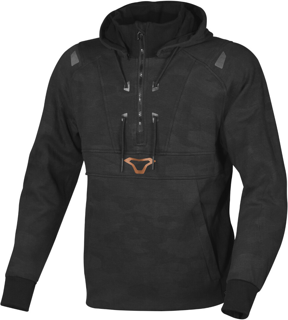 Macna Byron Motorcycle Hoodie, black-multicolored, Size S, black-multicolored, Size S