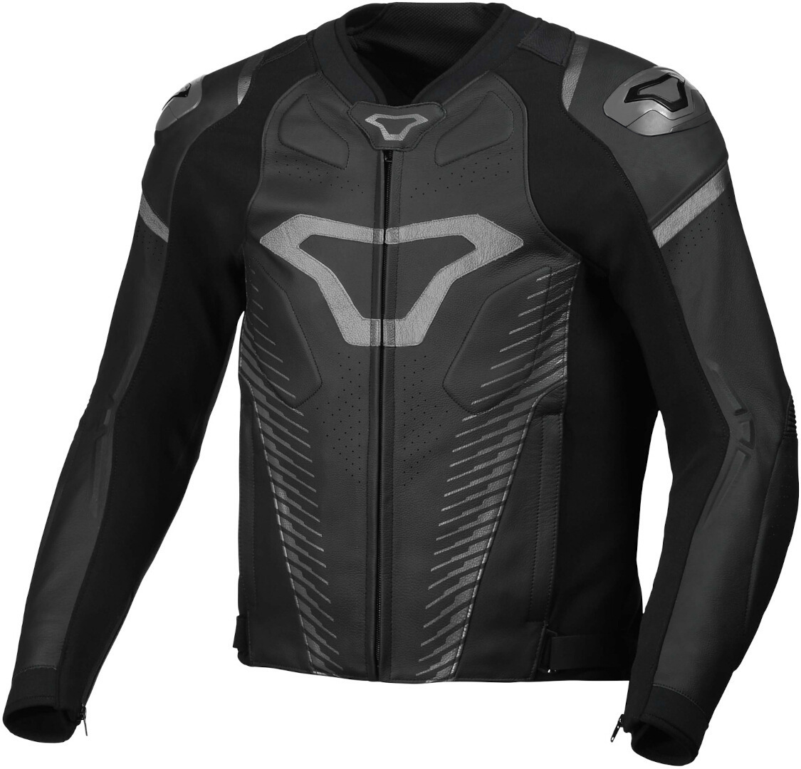 Macna Tronniq Motorcycle Leather Jacket, black, Size 52, black, Size 52