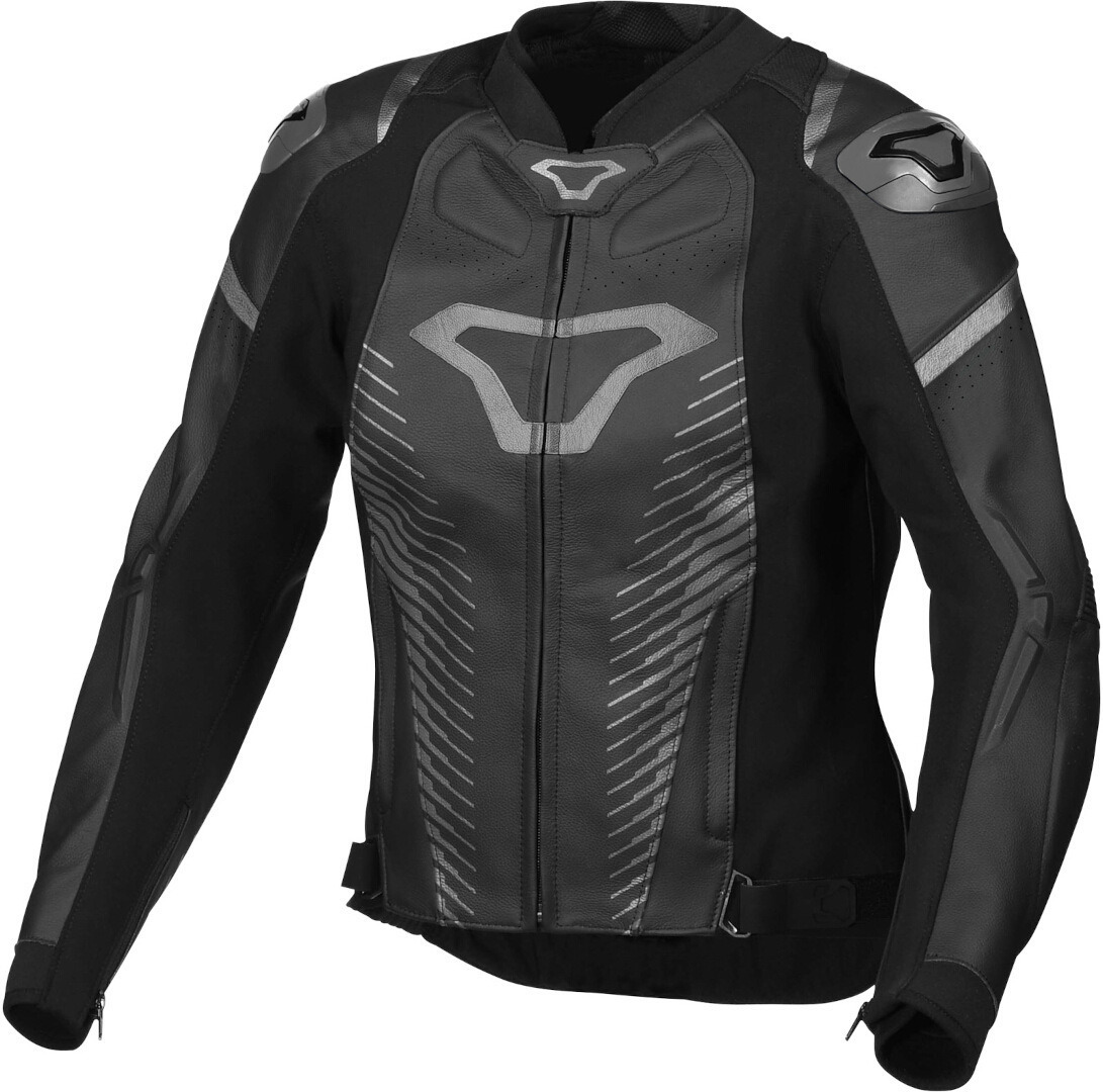 Macna Tronniq Ladies Motorcycle Leather Jacket, black, Size 38 for Women, black, Size 38 for Women