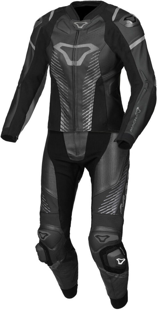 Macna Tronniq perforated Ladies Two Piece Motorcycle Leather Suit, black, Size 46 for Women-image-1467213041