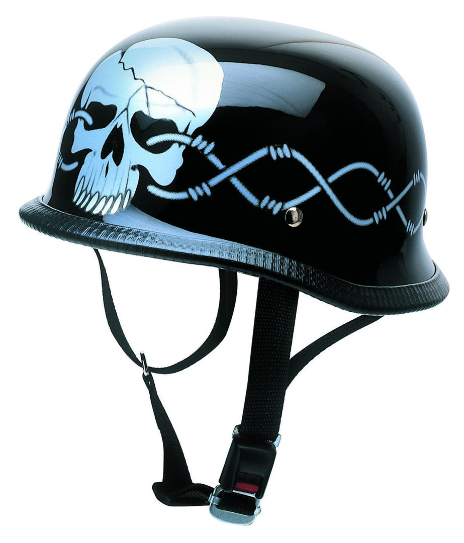 Redbike RK 304 Wired Oldtimer Jet Helmet, black, Size S, black, Size S