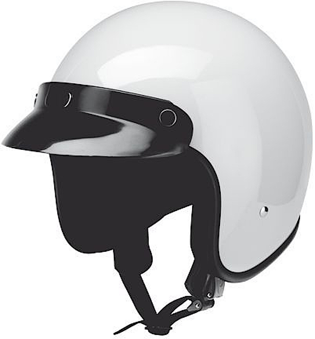 Redbike RB-710 Jet Helmet, white, Size S, white, Size S