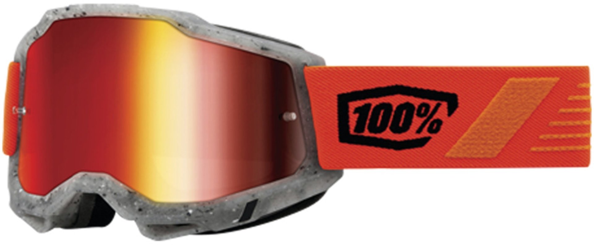 100% Accuri 2 Schrute Motocross Goggles, red, red