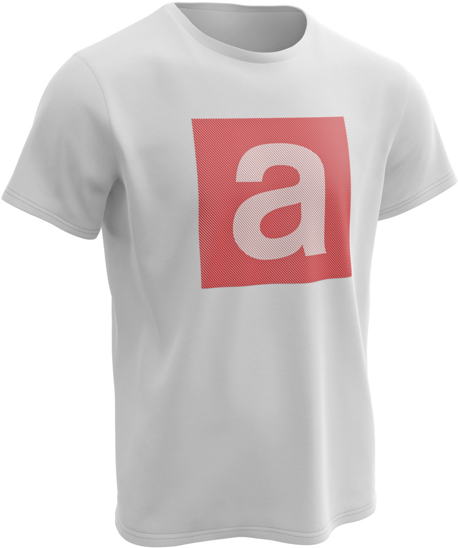 Ixon Aprilia T-Shirt, white-red, Size S, white-red, Size S