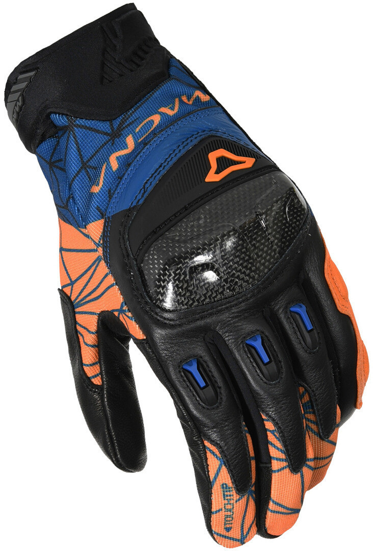Macna Rocco Motorcycle Gloves, black-orange, Size 3XL, black-orange, Size 3XL
