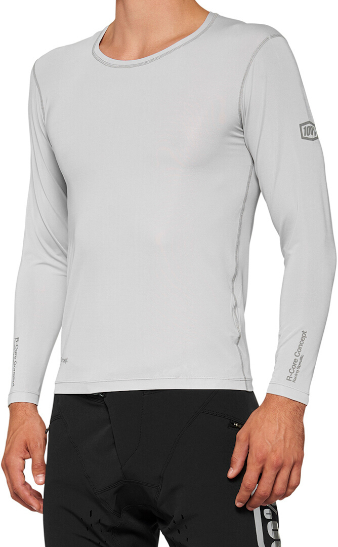 Zdjęcia - Odzież rowerowa 100 R-Core Concept Koszulka Longsleeve, szary, Rozmiar M dla ty