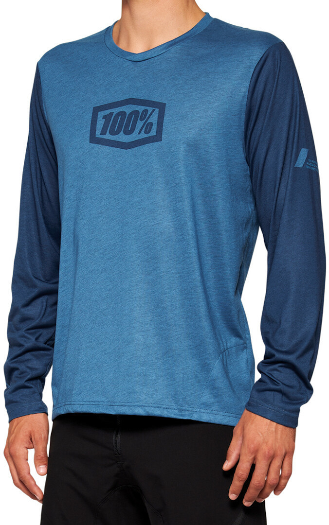 100% Airmatic Longsleeve Bicycle Jersey, blue, Size S for Men-image-1077384968
