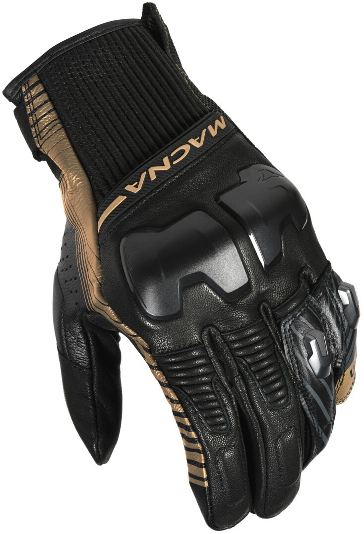 Macna Ultraxx Motorcycle Gloves, black-gold, Size 3XL for Men-image-989892518