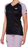 100% Airmatic Black/Lavender Женские велосипедные майки с коротким рукавом