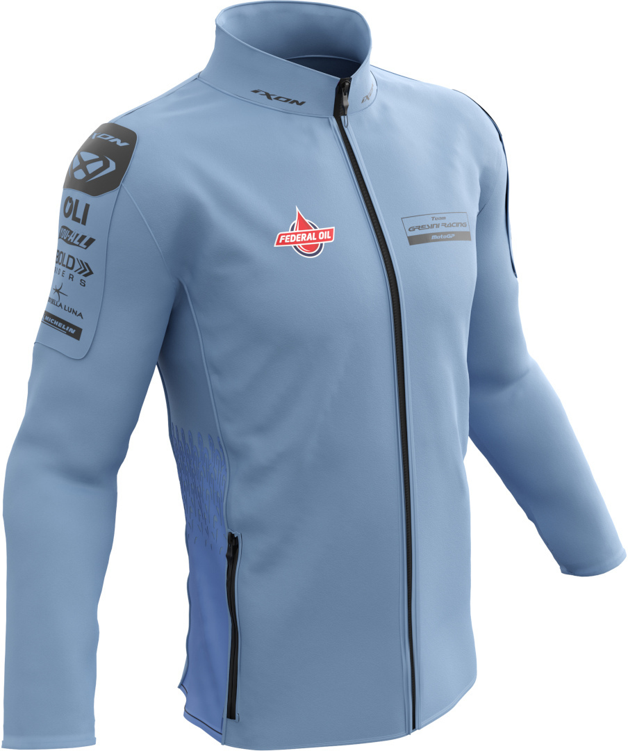 Ixon Gresini GP Replica Zip Sweatshirt, blue, Size XS, blue, Size XS
