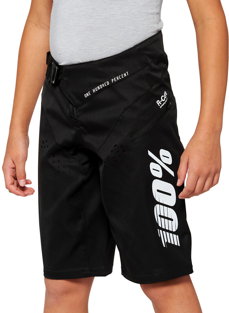 Image of 100% R-Core Pantaloncini da bicicletta per giovani, nero, dimensione 28