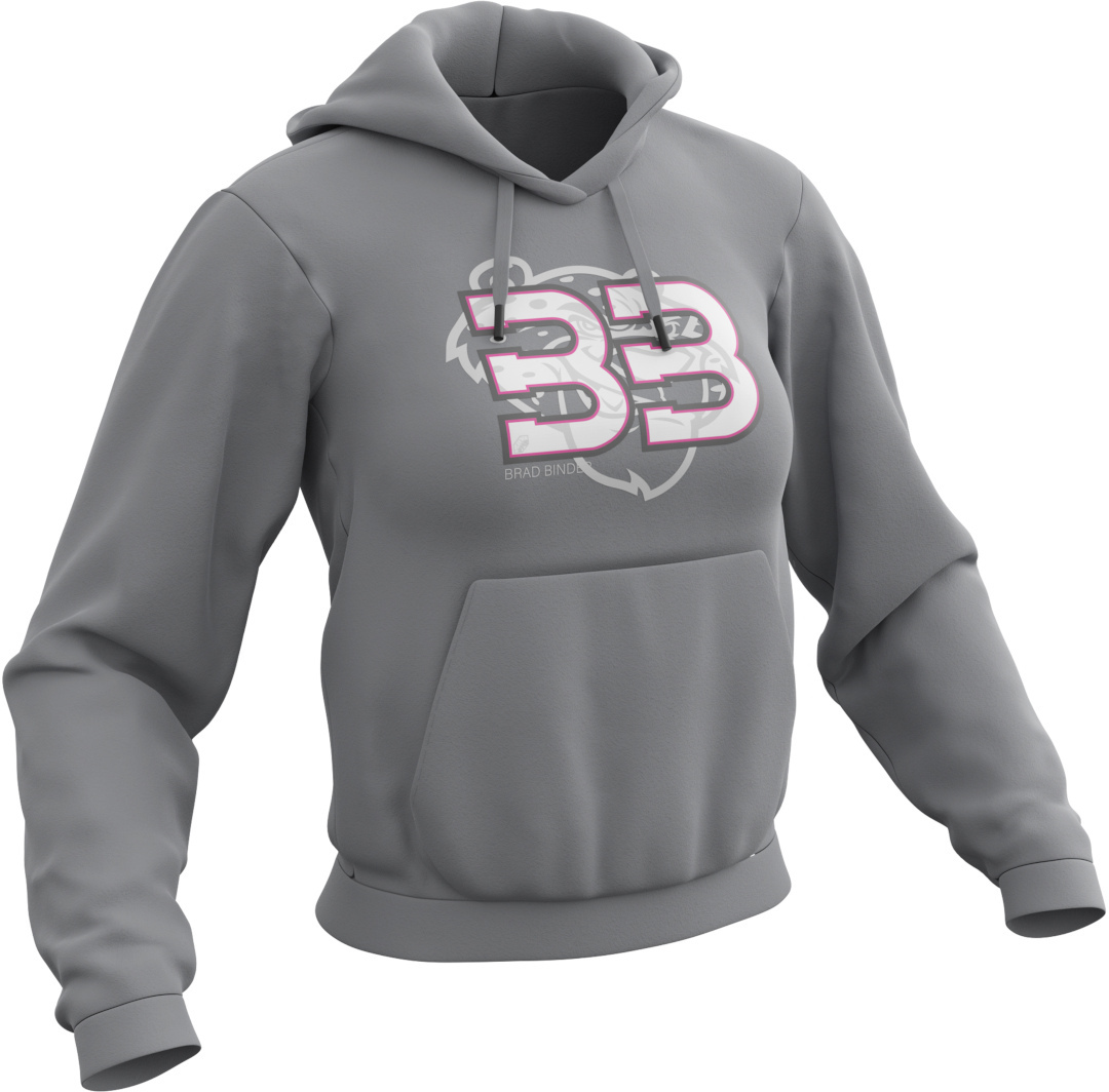 Ixon Brad Binder Ladies Hoodie, grey, Size S for Women, grey, Size S for Women