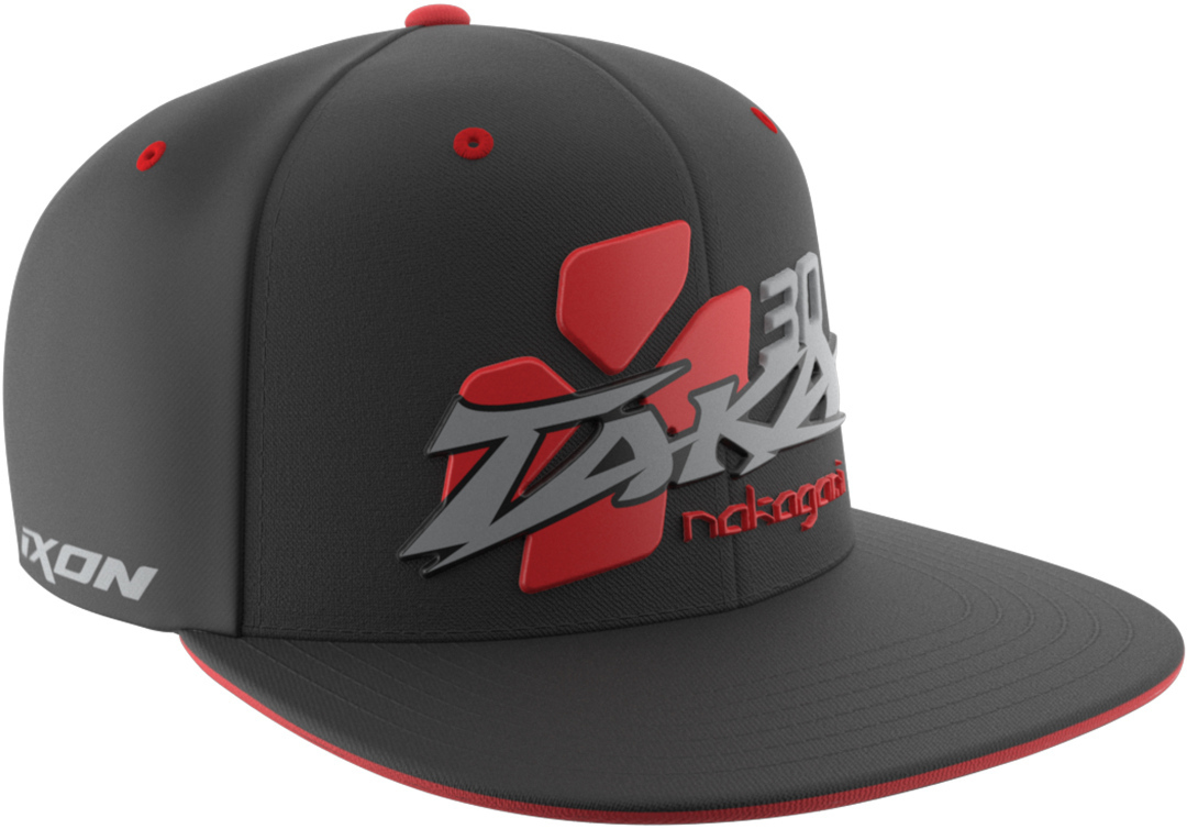 Ixon Nakagami Snapback Cap, black-red, black-red, Size One Size