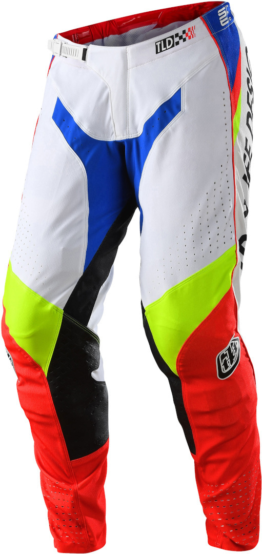 Troy Lee Designs SE Pro Drop In Motocrossbyxor, vit-röd, storlek 30