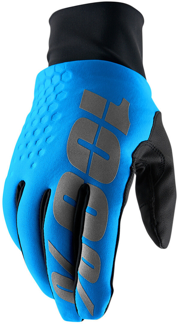 100% Hydromatic Brisker Bicycle Gloves, blue, Size S for Men-image-574203150