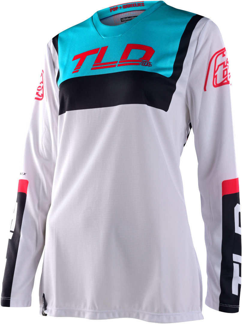 Troy Lee Designs GP Brazen Ladies Motocross Jersey, white, Size S for Women, white, Size S for Women