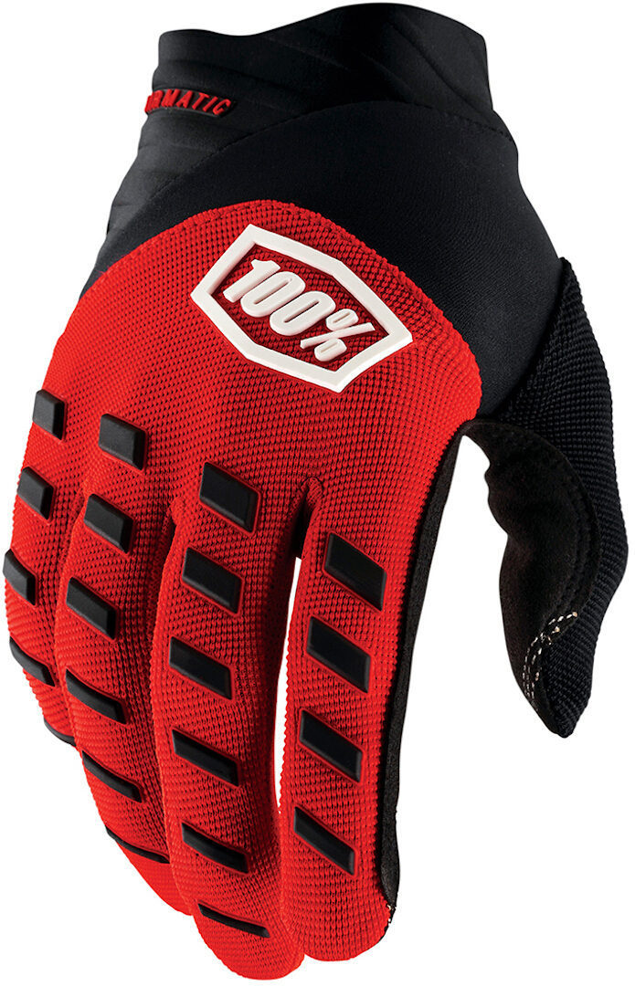 Image of 100% Hydromatic WP Guanti da bicicletta per giovani, nero-rosso, dimensione XL