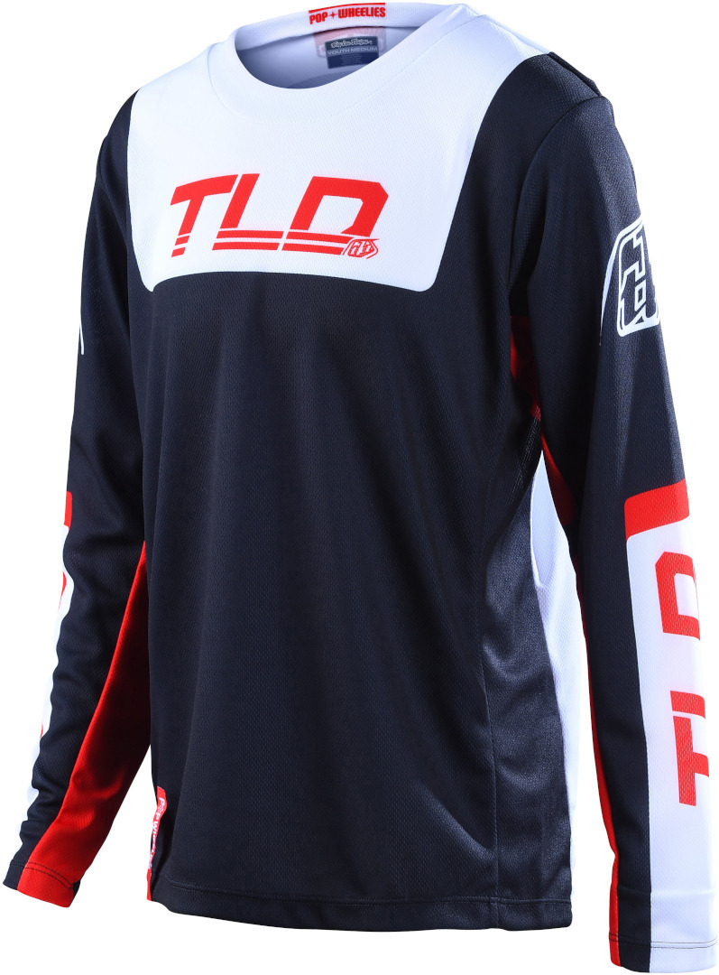 Troy Lee Designs GP Fractura Youth Motocross Jersey, red-blue, Size M, red-blue, Size M